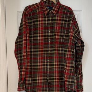 Ralph Lauren Red and Green Plaid Casual Shirt